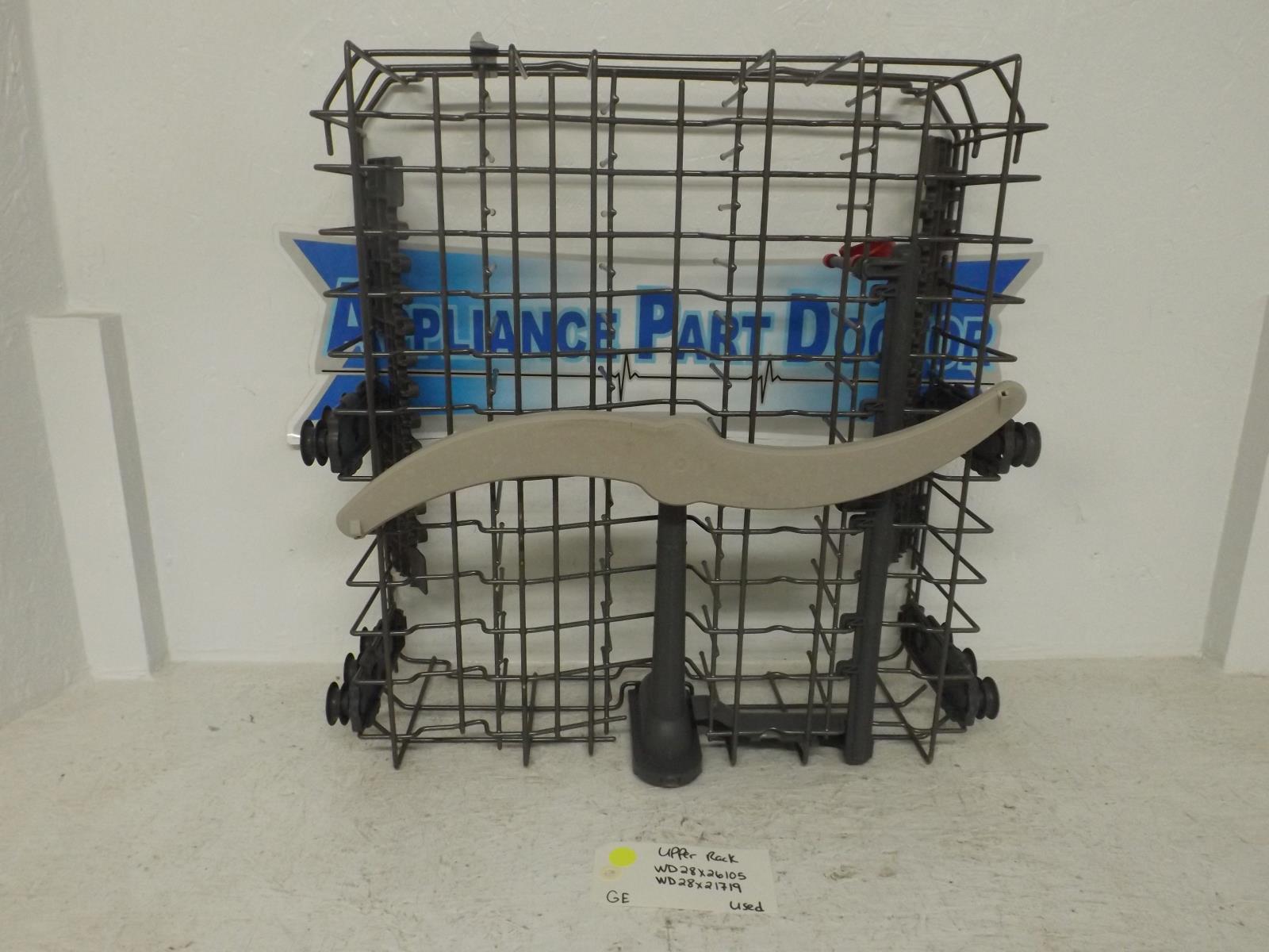 GE Dishwasher WD28X26105 WD28X21719 Upper Rack Used GE Dishwasher WD28X26105 WD28X21719 Upper Rack Used